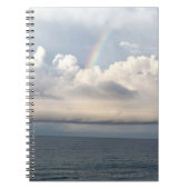 パナマシティビーチ上空の雲に虹 ノートブック (正面)