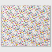 パナマシティビーチ、フロリダ。カラフル文字パターン ラッピングペーパー (フラット)