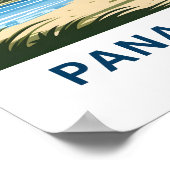 パナマシティフロリダトラベルプリント ポスター (角)