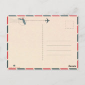 パナマシティフロリダパームツリービーチヴィンテージ1950s ポストカード (裏面)