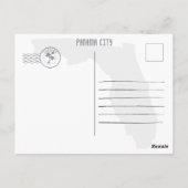 パナマシティフロリダレトロサンセットお土産60s ポストカード (裏面)