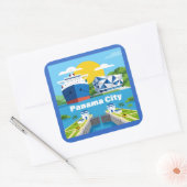 パナマシティ パナマ スクエアシール (封筒)