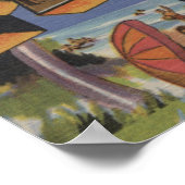 パナマシティ，フロリダ – ラージレターのシーン ポスター (角)