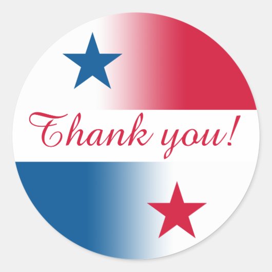 パナマステッカー(カスタマイズ可能な文字付) ラウンドシール (正面)