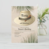 パナマハットとタバコのカード 招待状 (スタンド正面)