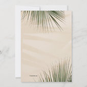 パナマハットとタバコ 招待状 (裏面)