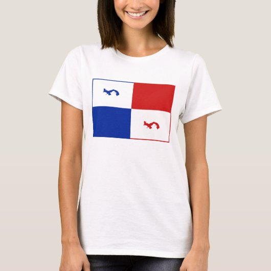 パナマバナーマップTシャツ Tシャツ (正面)
