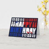 パナマバナー誕生日カード カード (黄色い花)