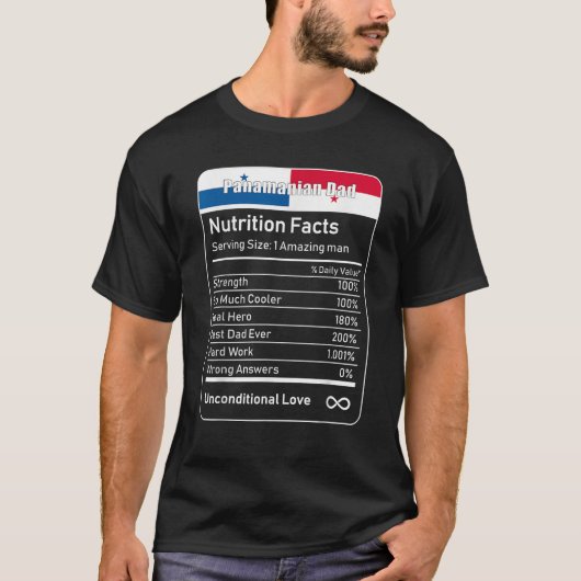 パナマパパ栄養事実 Tシャツ (正面)