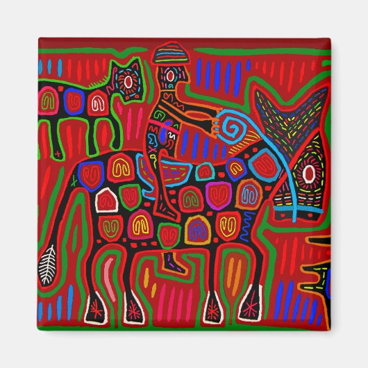 パナマモラ-馬を救うカウボーイ マグネット (正面)