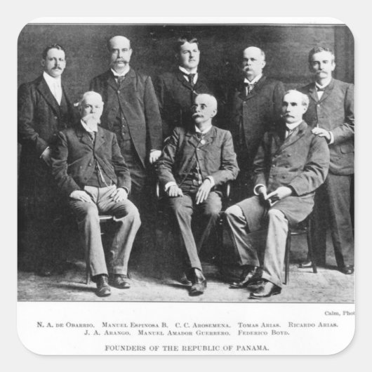 パナマ共和国の発起人 スクエアシール (正面)