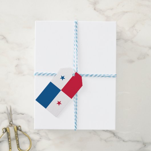 パナマ国旗 ギフトタグ (より糸付き)