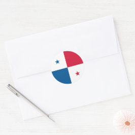 パナマ国旗 ラウンドシール