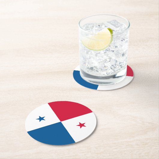 パナマ国旗 ラウンドペーパーコースター (インサイチュ)