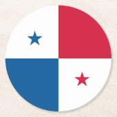 パナマ国旗 ラウンドペーパーコースター (正面)