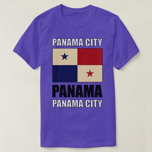 パナマ国旗 Tシャツ (デザイン正面)