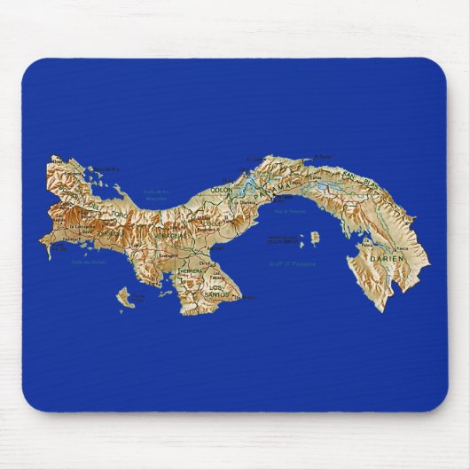 パナマ地図のマウスパッド マウスパッド (正面)