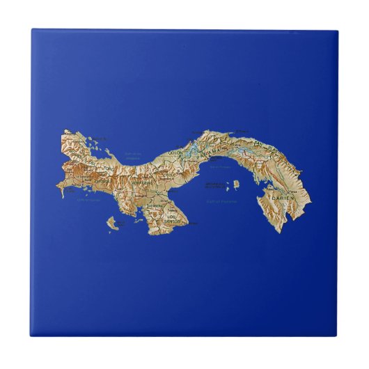 パナマ地図タイル タイル (正面)