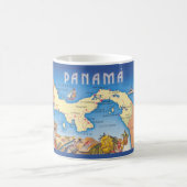 パナマ地図マグ コーヒーマグカップ (中央)