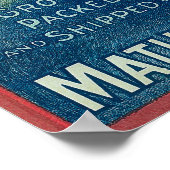 パナマ太平洋アップルのクレートラベル ポスター (角)