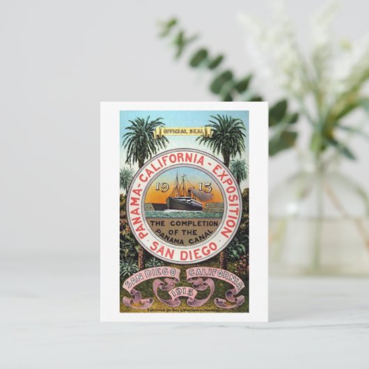 パナマ太平洋万博1915ヴィンテージ ポストカード (スタンド正面)