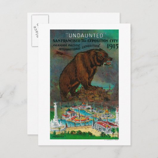 パナマ太平洋国際博覧会の広告 ポストカード (正面/裏面)