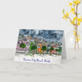 パナマ市のビーチのフロリダの熱帯芸術のギフト カード (黄色い花)