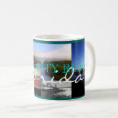 パナマ市のビーチの写真のコラージュのコーヒー・マグ コーヒーマグカップ (正面右)