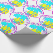 パナマ市のビーチフロリダ ラッピングペーパー (角)