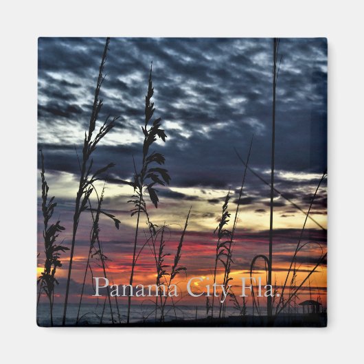 パナマ市ビーチ磁石 マグネット (正面)