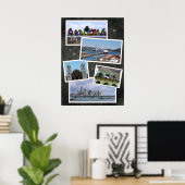 パナマ市写真コラージュ ポスター (ホームオフィス)