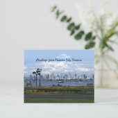 パナマ市、パナマからの挨拶(カスタマイズ可能) ポストカード (スタンド正面)