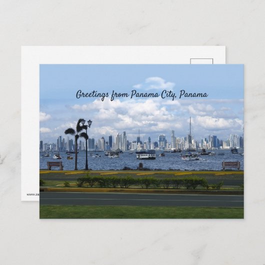 パナマ市、パナマからの挨拶(カスタマイズ可能) ポストカード (正面/裏面)