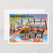 パナマ市、フロリダヴィンテージ旅行からの挨拶 ポストカード (正面/裏面)