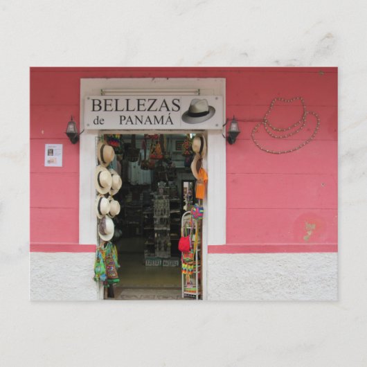 パナマ帽 ポストカード (正面)