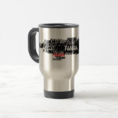 パナマ束の黒 トラベルマグ (正面左)