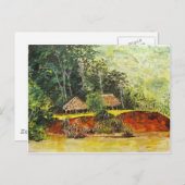 パナマ水色 ポストカード (正面/裏面)