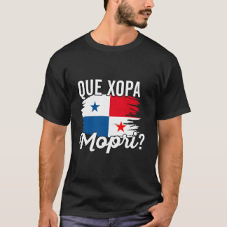 パナマ派手なパナマ国旗DNAパナマニョQue Xop Tシャツ