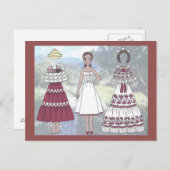 パナマ紙人形葉書のページ ポストカード (正面/裏面)