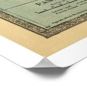 パナマ運河の地図 – 1904 ポスター (角)