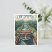 パナマ運河の旅 ポストカード (スタンド正面)