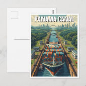 パナマ運河の旅 ポストカード (正面/裏面)