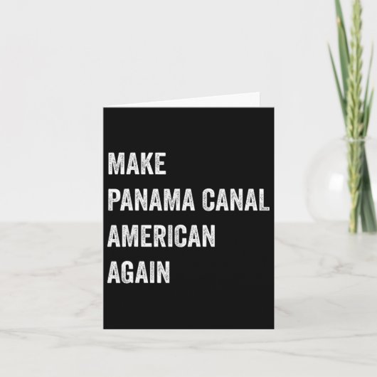 パナマ運河を再びアメリカ人に愛国心を持たせる カード (正面)