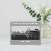 パナマ運河を守る兵士 ポストカード (スタンド正面)