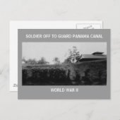 パナマ運河を守る兵士 ポストカード (正面/裏面)