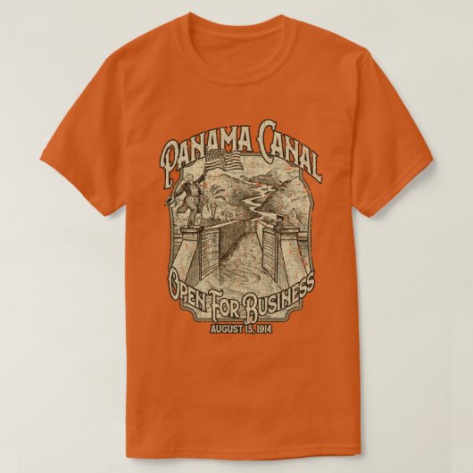 パナマ運河オープン1914 Tシャツ (デザイン正面)