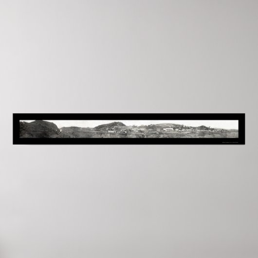 パナマ運河カレーブラ写真1906 ポスター (正面)