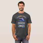 パナマ運河クルーズ2023中央アメリカセーリング Tシャツ (正面フル)