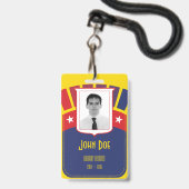 パナマ運河ゾニアバッジ&ラニヤード バッジ (ストラップ付き表面)