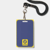 パナマ運河ゾニアバッジ&ラニヤード バッジ (ストラップ付き裏面)